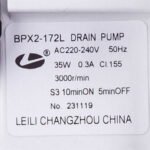 Помпа (насос) для пральної машини Ariston C00309709 Leili (в зборі) 35 Вт BPX2-172L (контакти спарені ззаду) - Зображення 2