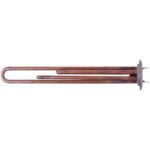 Тен для бойлера 34013320000 Kawai 1300W (мідь) L=310mm фланець 64mm, 2 трубки (під анод M4) - Зображення 3