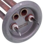 Тен для бойлера 34013320000 Kawai 1300W (мідь) L=310mm фланець 64mm, 2 трубки (під анод M4) - Зображення 5