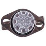 Термостат для конвекторного обігрівача KSD301 250V 10A 105°C - Зображення 2