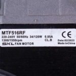 Двигун обдува 34W 220/240V 0.85A 50/60HZ 1300/1550RPM - Зображення 2