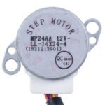 Мотор кроковий тяги шторок для кондиціонерів MP24AA C&H 1521212901 12V шток 5x9mm - Зображення 2