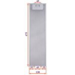 Фільтр жировий для витяжки 130x475x8mm (45mm/45mm) - Зображення 2