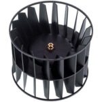 Крильчатка для витяжки D=155mm H=120mm d вала = 5mm (за годинниковою стрілкою