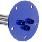 Фланець під сухі тени для бойлера Galmet D зовнішній=125mm L трубок=335mm (під анод M6) - Зображення 4