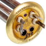 Тен фланцевий для бойлера Thermex 2500W (1500W+1000W) Thermowatt (латунь) фланець 63mm, 2 трубки під датчики - Зображення 3