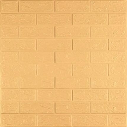 3D панель самоклеющаяся кирпич 700x770x3мм Желто - песочный (009-3) SW-00000229