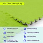 Підлога-пазл плюшевий 60х60х1см Салатовий (D) SW-00002095 - Зображення 4