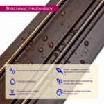 Рейка декоративна PS 2900х117х12мм Темний горіх із золотом SW-00002131- - Зображення 4