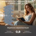 Звукоізоляційна панель 600х600х9мм Темно-сіра SW-00002704 - Зображення 5