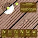 Композитна плитка ДПК 600х300х23 мм SW-00003289 - Зображення 3