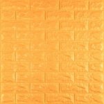 3D панель самоклеющаяся 700x770x7мм кирпич Золотой (011-7) SW-00000052