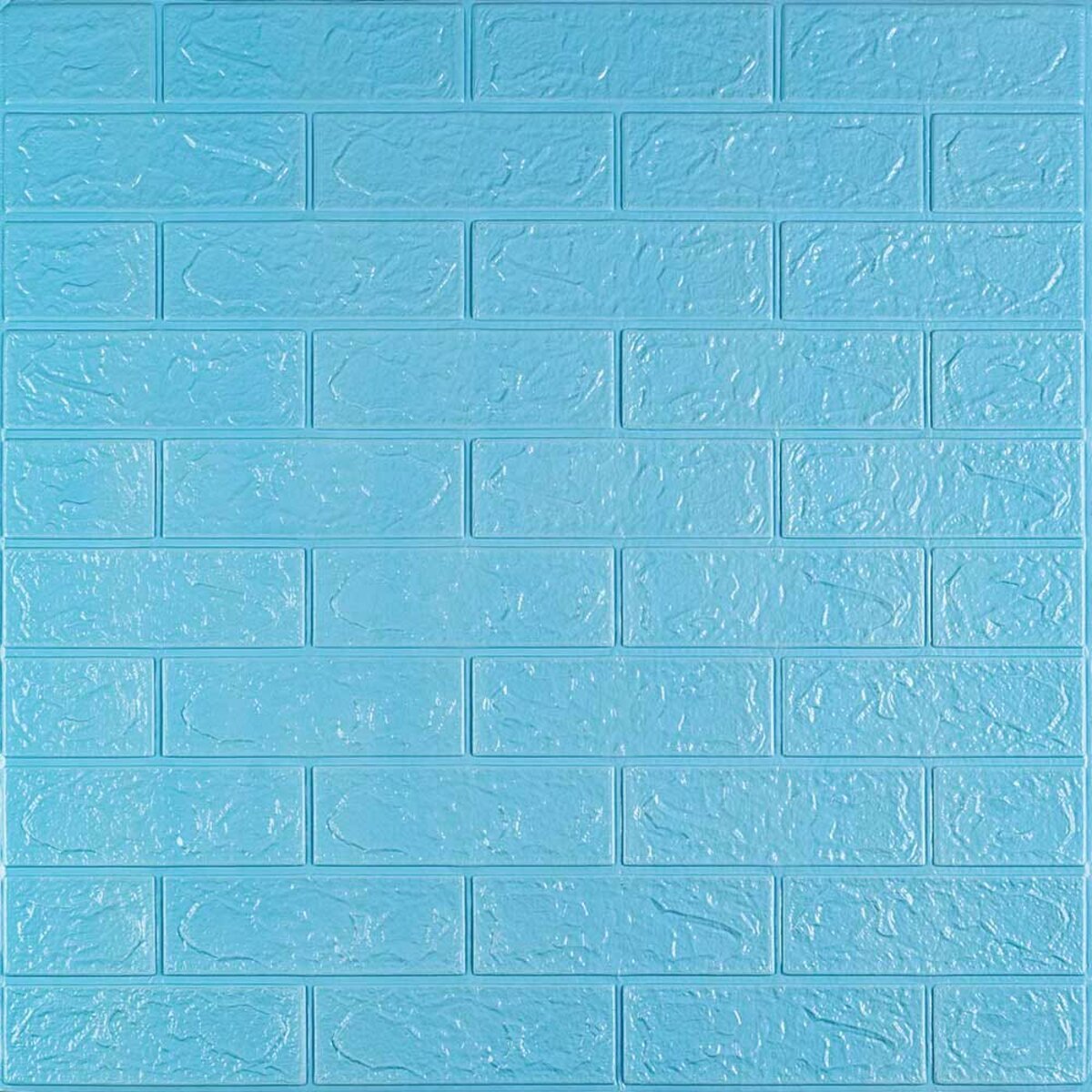 3D панель самоклеюча цегла Блакитна 700х770х3мм (005-3) SW-00000232 3D панель самоклеющаяся кирпич Голубой 700x770x3мм (005-3) SW-00000232