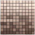 Самоклеющаяся алюминиевая плитка 300х300х3мм Медная мозаика SW-00001157