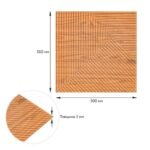 Самоклеюча декоративна 3D панель Бамбук Дерево Золото 500х500х5мм SW-00002885 - Зображення 3