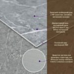Декоративна ПВХ плита 600х600х3мм Металік мармур (S) SW-00001630 - Зображення 2