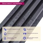 Рейка декоративна WPC стінова 3000х165х23мм Чорна SW-00001861 - Зображення 4