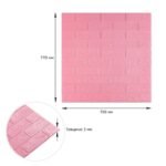 3D панель самоклеюча 700х770х3мм цегла Рожевий (004-3) SW-00000231 - Зображення 3