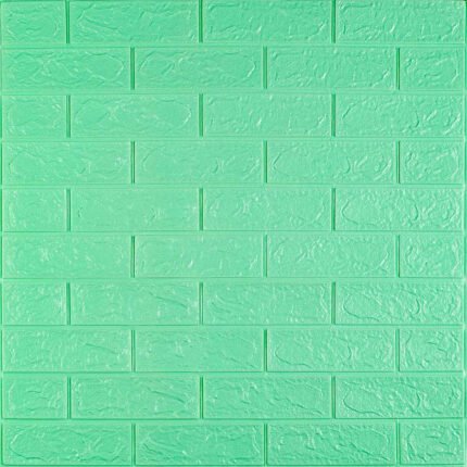 3D панель самоклеющаяся 700x770x3мм кирпич Мята (012-3) SW-00000233