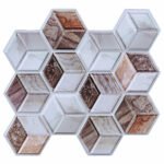 Декоративная ПВХ плитка на самоклейке 3D 275х285х4мм Кубы