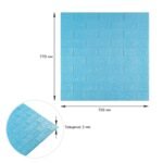 3D панель самоклеюча цегла Блакитна 700х770х3мм (005-3) SW-00000232 - Зображення 3
