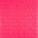 3D панель самоклеющаяся 700х770х5мм кирпич Малиново-красная (108-5) SW-00001364