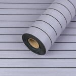 Покрытие виниловое самоклеющееся 3D Рейки в рулоне Белый Графит 600х2900х3мм (D) SW-00002900