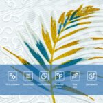 Панель стінова 3D 680х680х4мм Папороть на білому фоні (D) SW-00001981 - Зображення 3