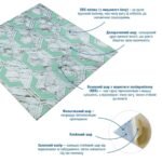 Панель стінова 3D 700х700х4мм Сіро-зелені стільники мармур SW-00002006 - Зображення 2