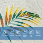 Панель стінова 3D 680х680х4мм Папороть на бежовому фоні (D) SW-00001983 - Зображення 3