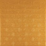 3D панель самоклеющаяся 700x770x3мм кирпич Золотой (011-3) SW-00000676