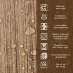 Декоративна ПВХ плита 1,22м х 2,44м х 3мм Під дерево SW-00001403 - Зображення 5