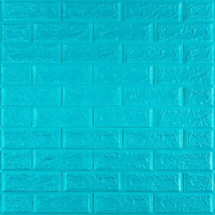 3D панель самоклеющаяся 700х770х5мм кирпич Бирюза (002-5) SW-00000084