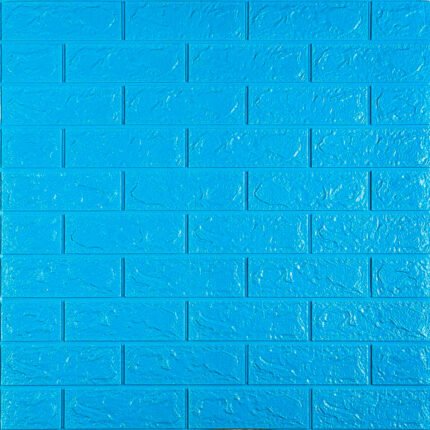 3D панель самоклеющаяся 700x770x5мм кирпич Голубой (005-5) SW-00000297