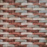 Декоративная 3D панель 700х770х3мм Коричневый кирпич песчаник (340) SW-00000531