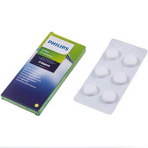 Таблетки Coffee Clean CA6704/99 (6 шт х1.6г) для очищення кавомашин від кавового жиру Philips Saeco 421944078291