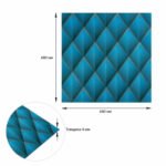 Панель стінова 3D 680х680х4мм Ромб синій SW-00001985 - Зображення 7