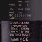 Частотний циркуляційний насос у зборі Generous GPA25-7III-130 5-52 Вт - Зображення 2